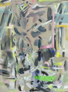 Blue Mountain, 2023. Oil, acrylic on canvas, 40 by 30 inches. .jpg